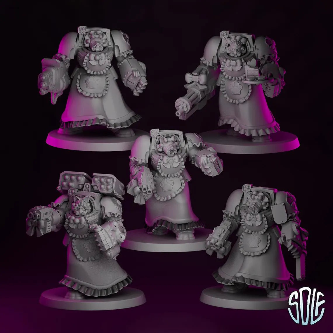 Maid Marines - Terminators Tabletop Sci Fi Miniature Wargaming Proxy