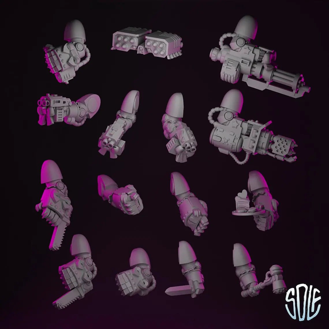 Maid Marines - Terminators Tabletop Sci Fi Miniature Wargaming Proxy