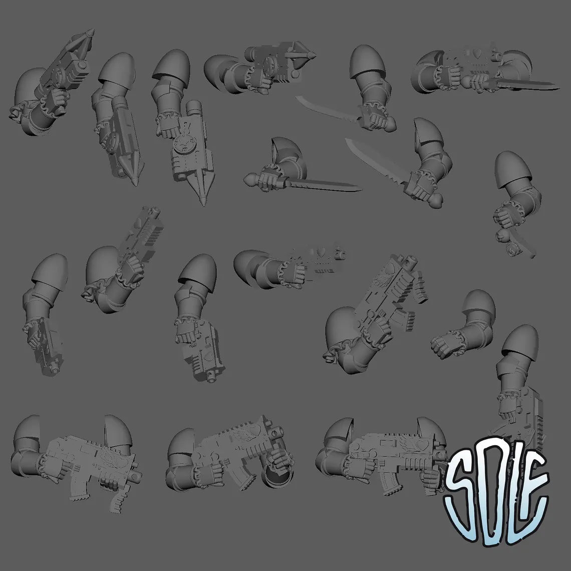 Maid Marines - Knife Maids Tabletop Sci Fi Miniature Wargaming Proxy