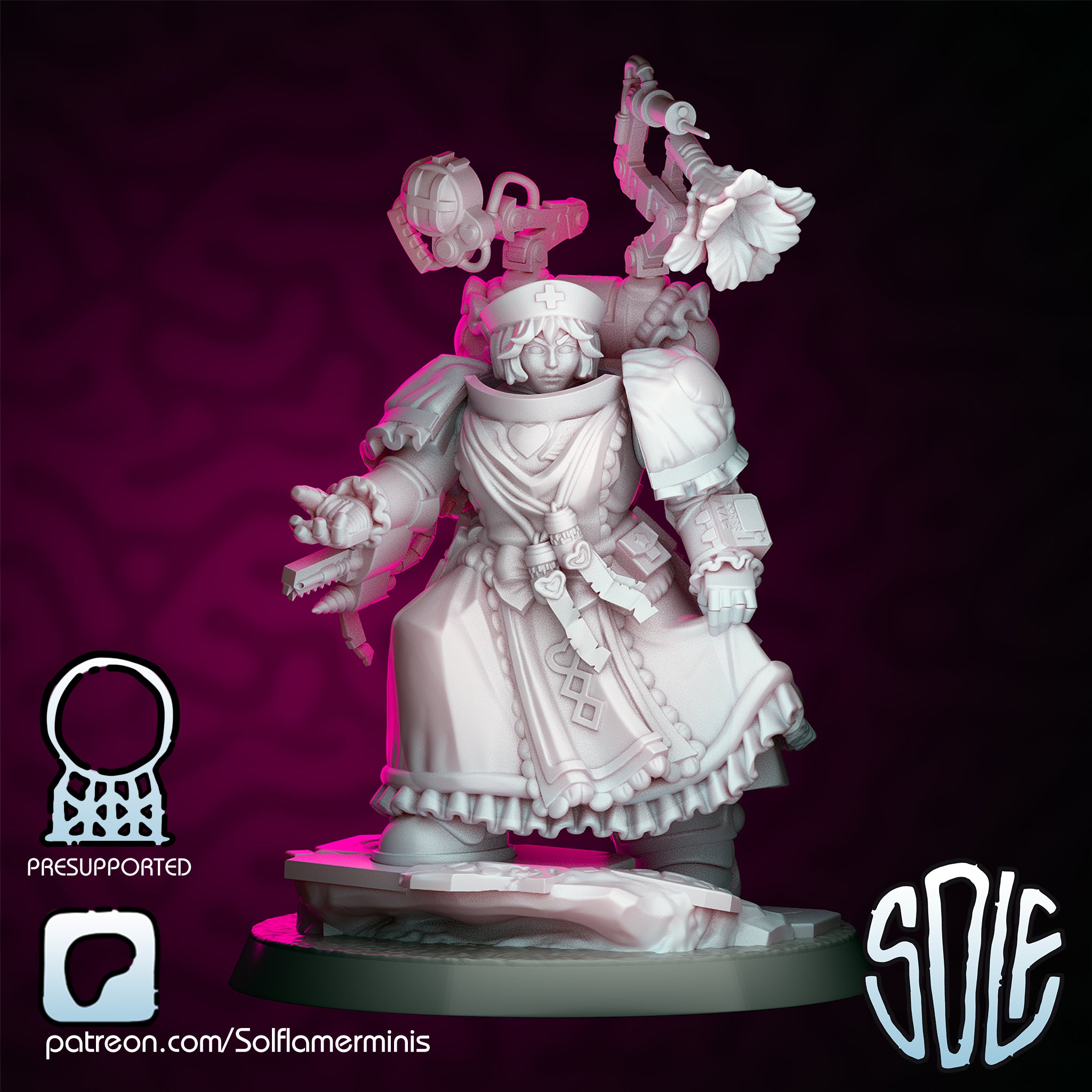 Cosmic Maids Marines - Apothecary Tabletop Sci Fi Miniature Wargaming Proxy