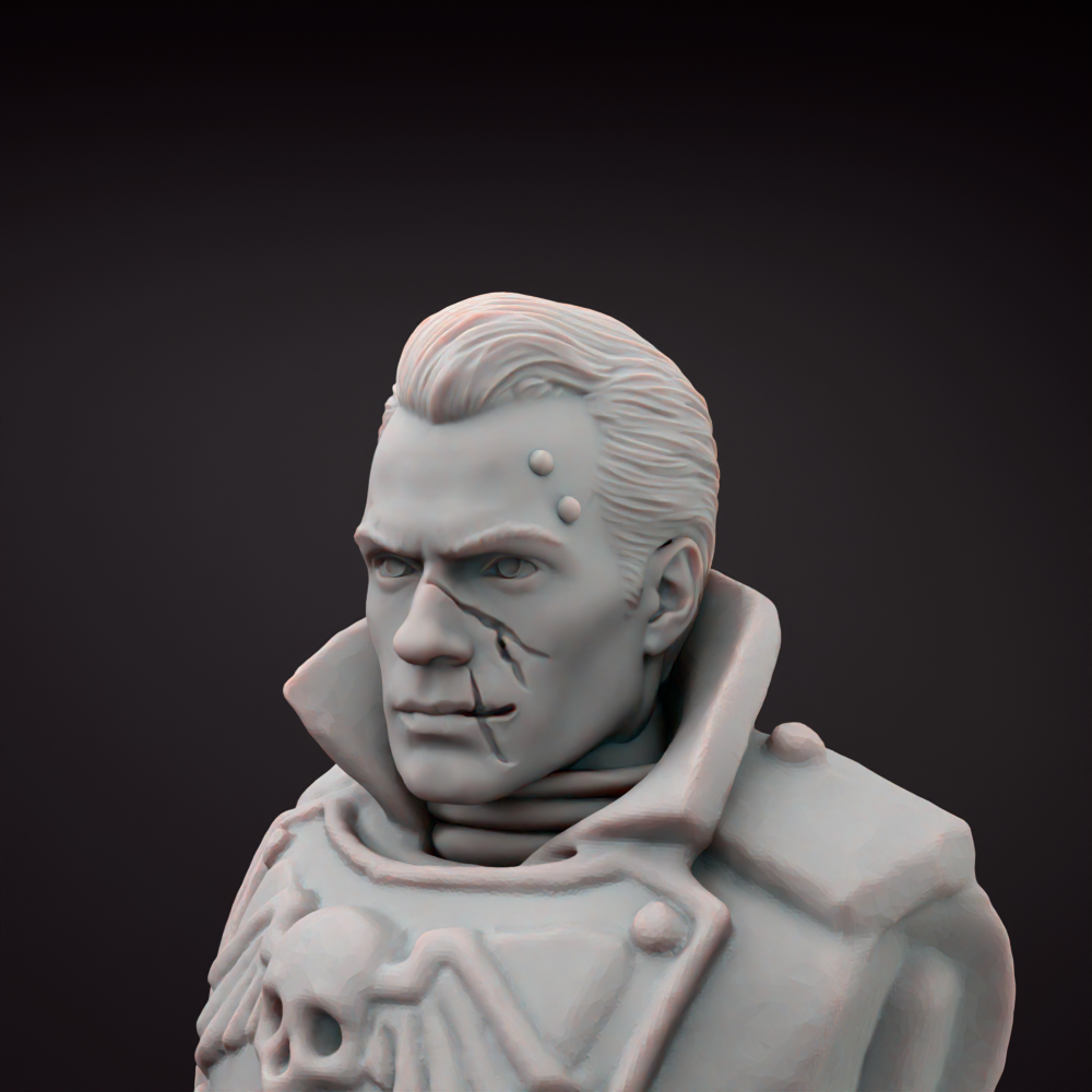 Celebrity Space Marine Solider Heads Tabletop Sci Fi Miniature Heads Helmets