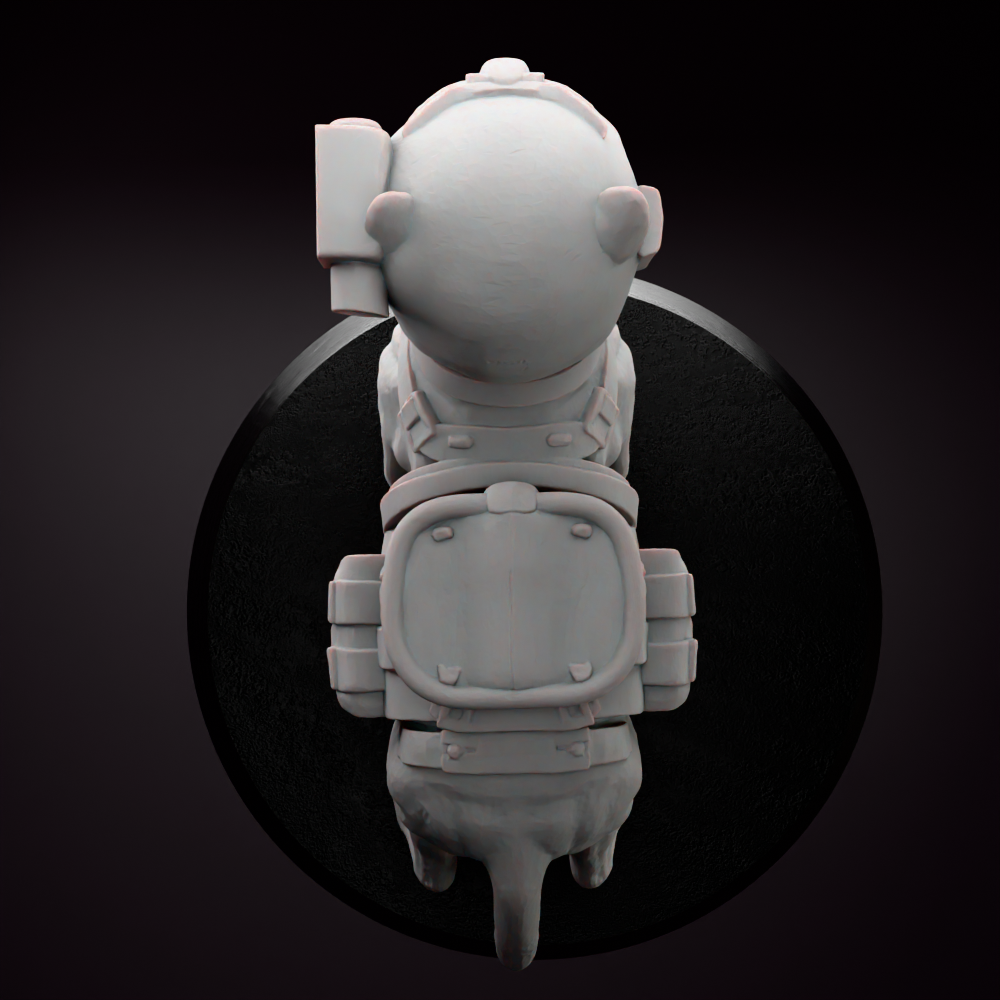 Grimdark Imperial Cat Model Gift Tabletop Sci Fi Model Proxy