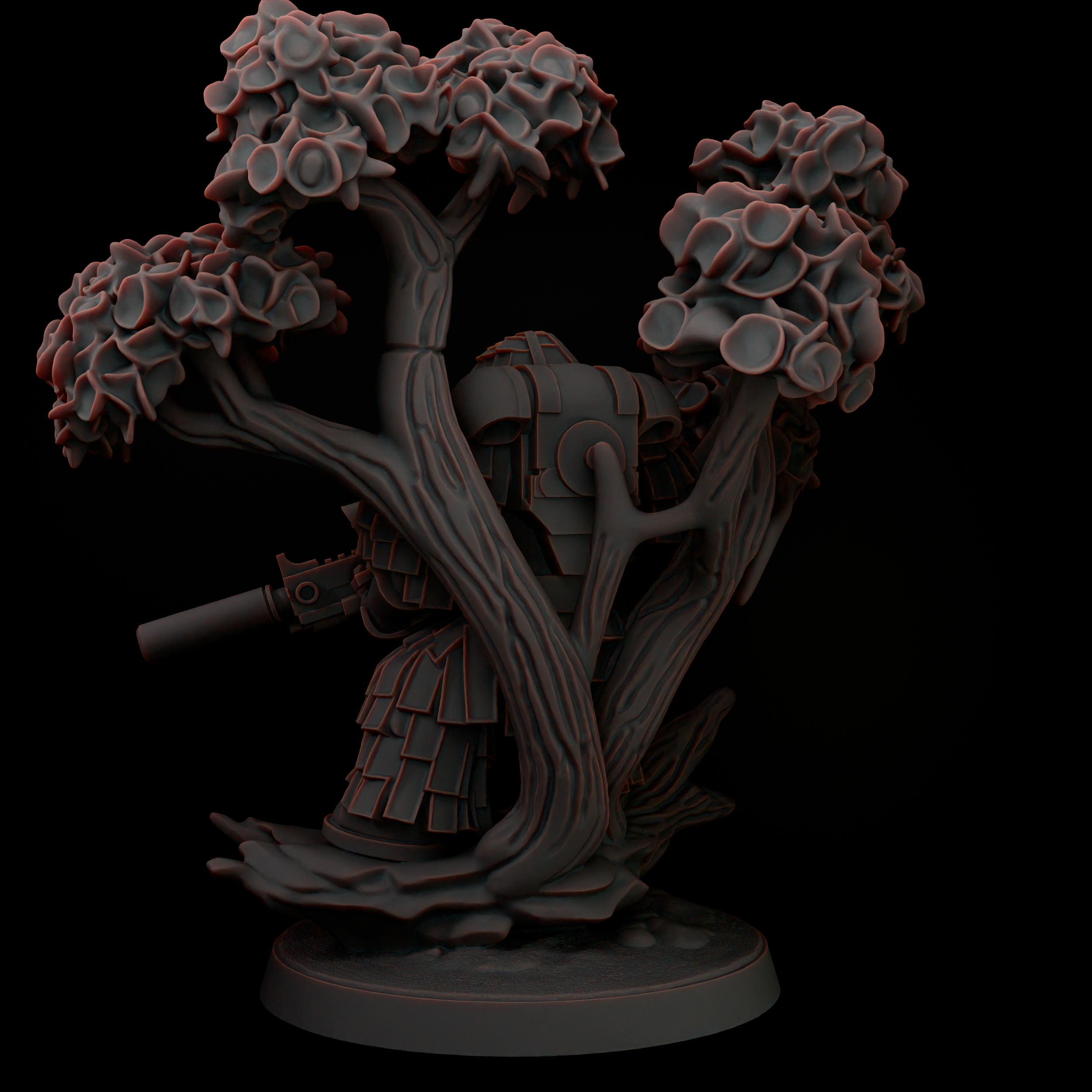 Space Sniper Diorama - Tabletop Sci Fi Marine Proxy 3D Resin Printed