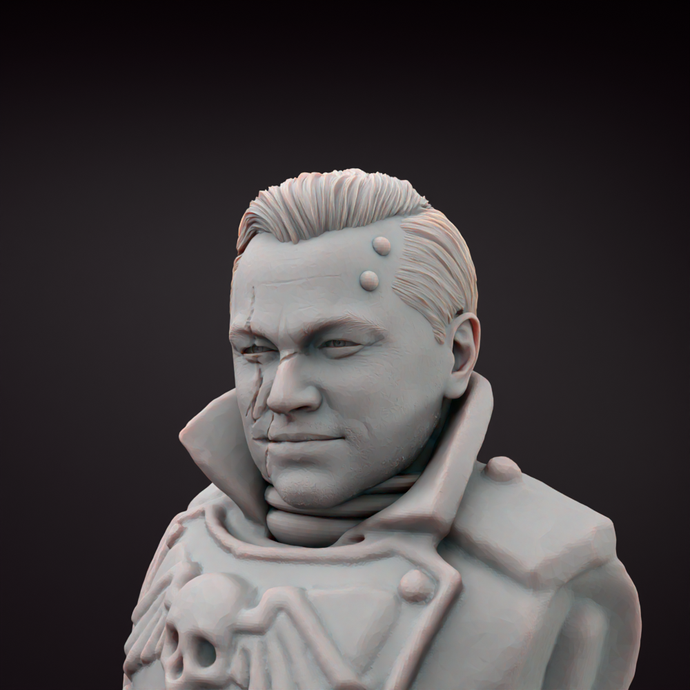 Celebrity Space Marine Solider Heads Tabletop Sci Fi Miniature Heads Helmets