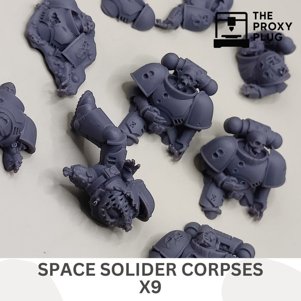 Dead Space Soldier Corpses x9 Basing Bits Tabletop Sci Fi Miniature Wargaming Proxy
