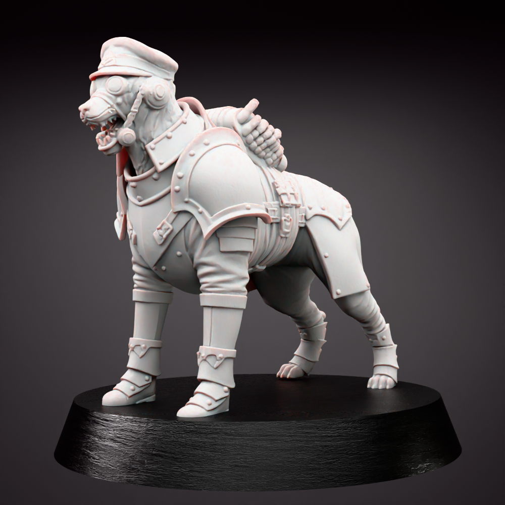 Grimdark Dog Guard Model Trench Crusade Tabletop Sci Fi Gift Wargaming Proxy