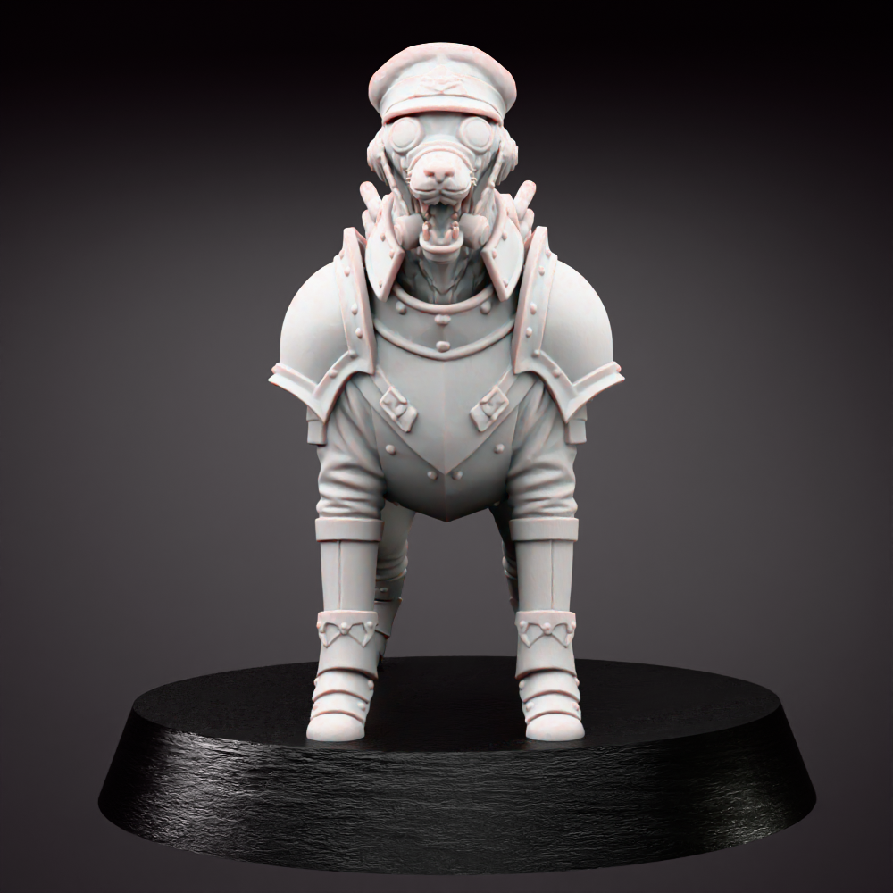 Grimdark Dog Guard Model Trench Crusade Tabletop Sci Fi Gift Wargaming Proxy