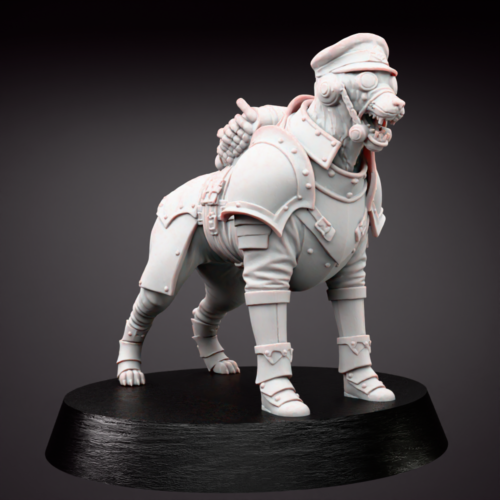 Grimdark Dog Guard Model Trench Crusade Tabletop Sci Fi Gift Wargaming Proxy
