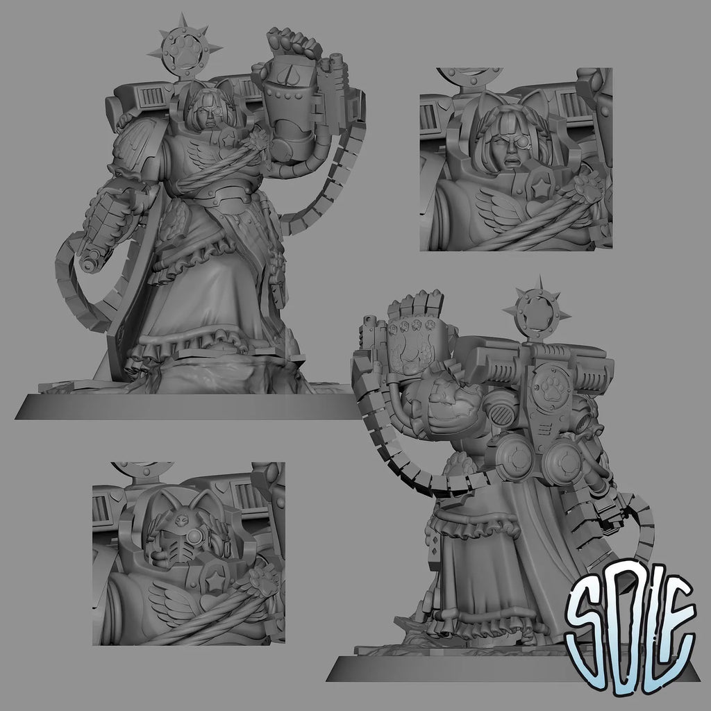 Maid Marines - Meowneaus Catgar Tabletop Sci Fi Miniature Wargaming Proxy