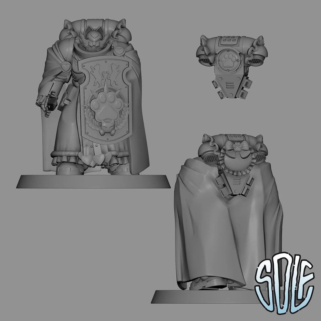 Maid Marines - Meowneaus Catgar Tabletop Sci Fi Miniature Wargaming Proxy