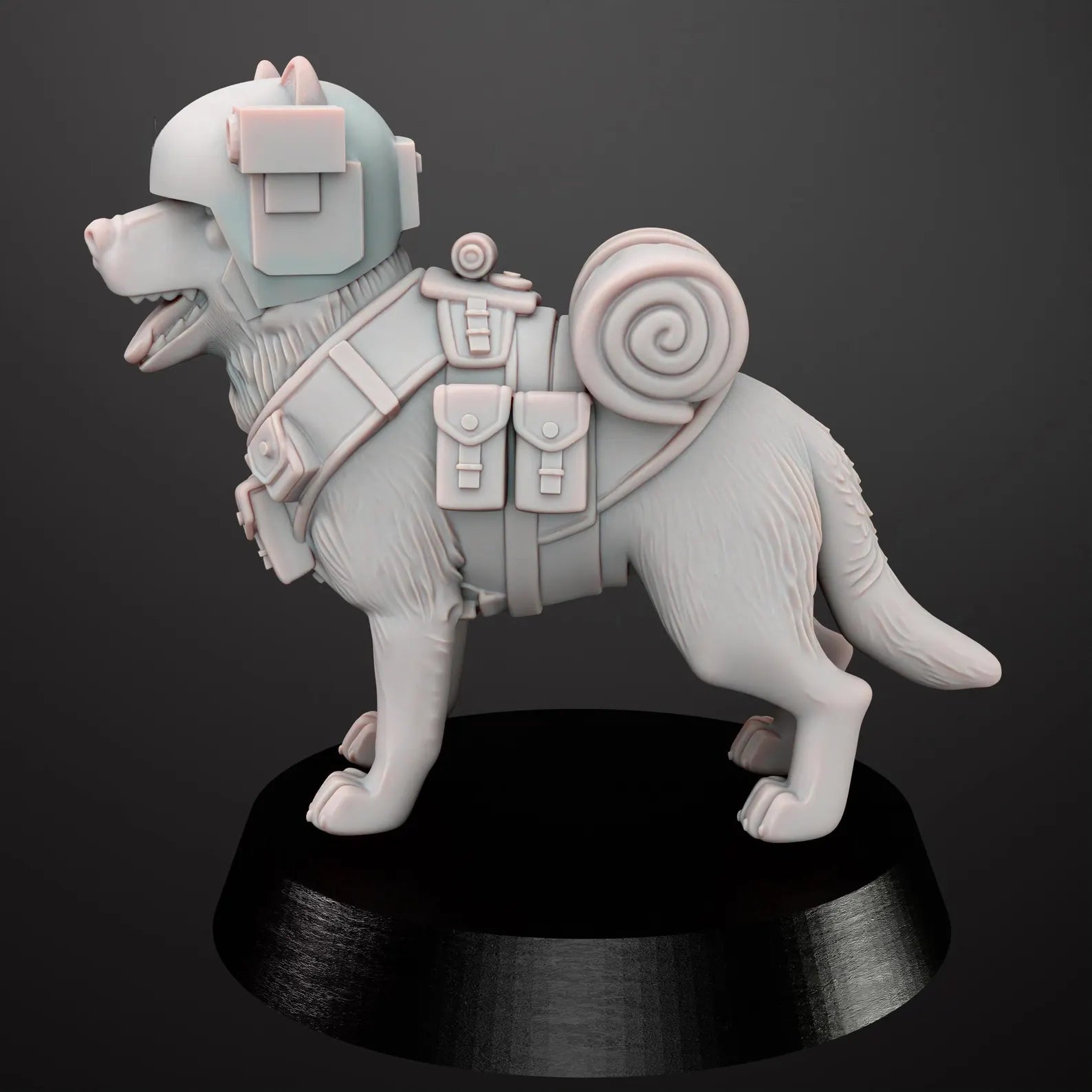 Grimdark Imperial Dog Model Tabletop Resin 3D Printed Sci Fi Model Proxy