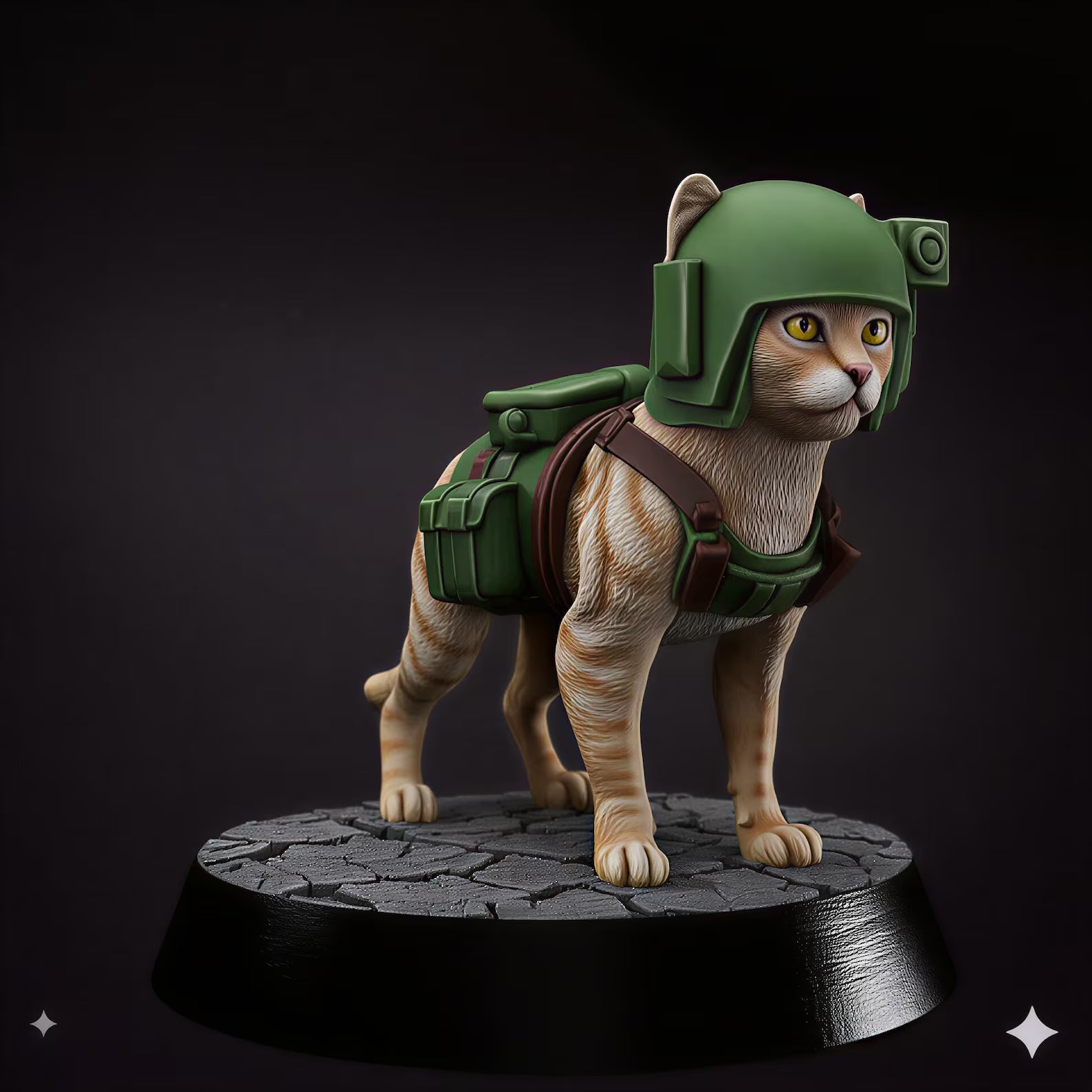 Grimdark Imperial Cat Model Tabletop Sci Fi Model Proxy
