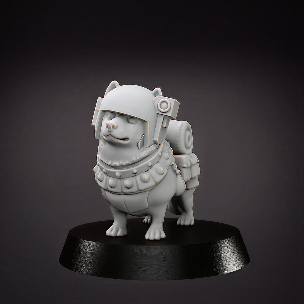 Grimdark Imperial Dog Model Tabletop Resin 3D Printed Sci Fi Model Proxy