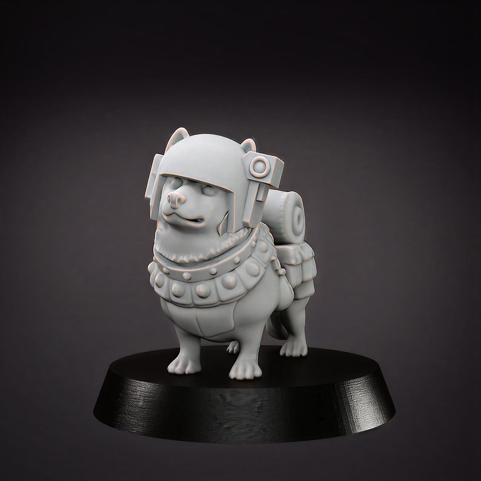Grimdark Imperial Dog Model Tabletop Resin 3D Printed Sci Fi Model Proxy
