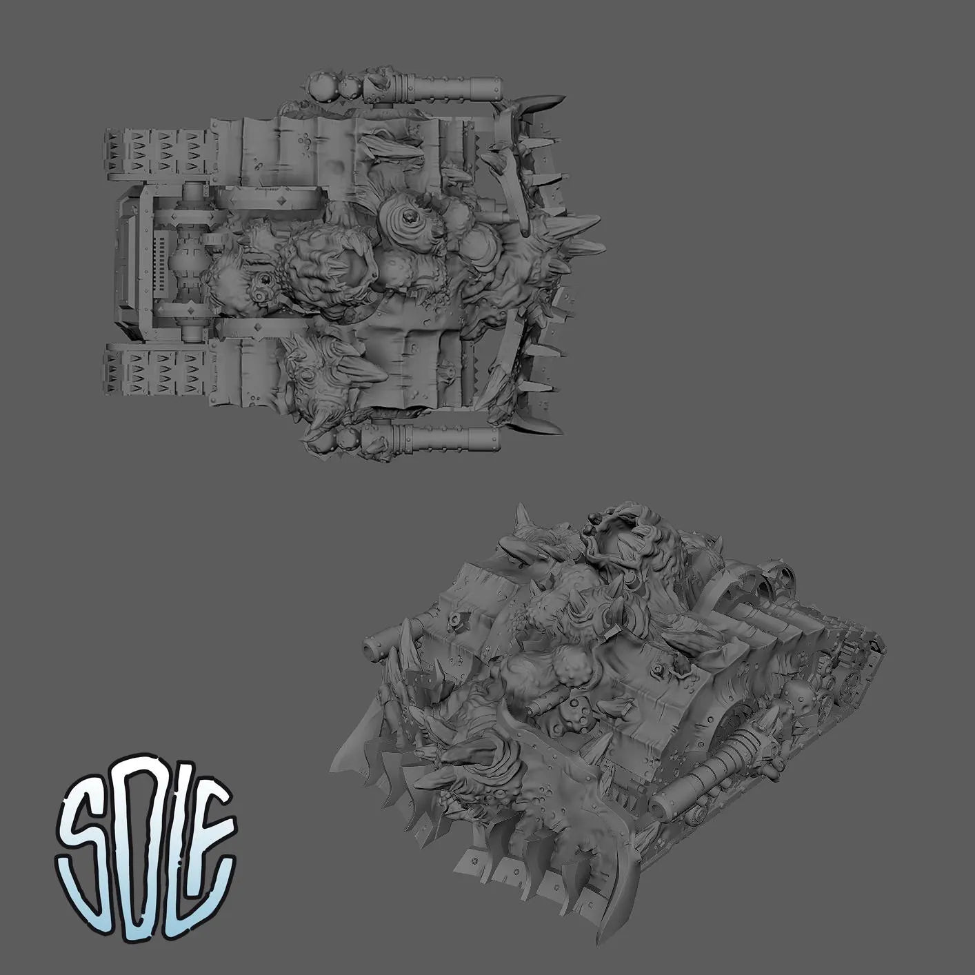 Plague Tank Tabletop Sci Fi Miniature Wargaming Proxy