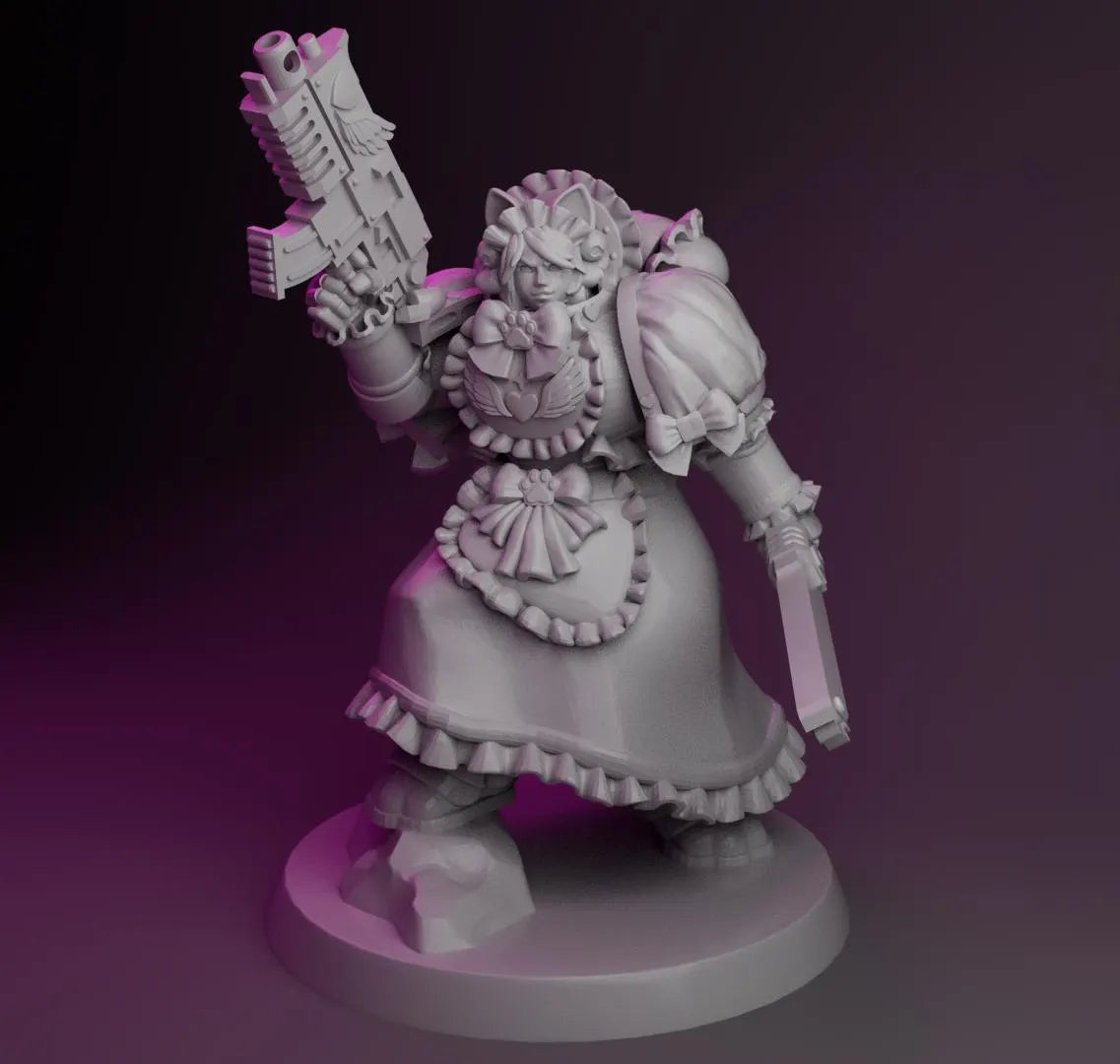 Maid Marines - Maid Soldier Tabletop Sci Fi Miniature Wargaming