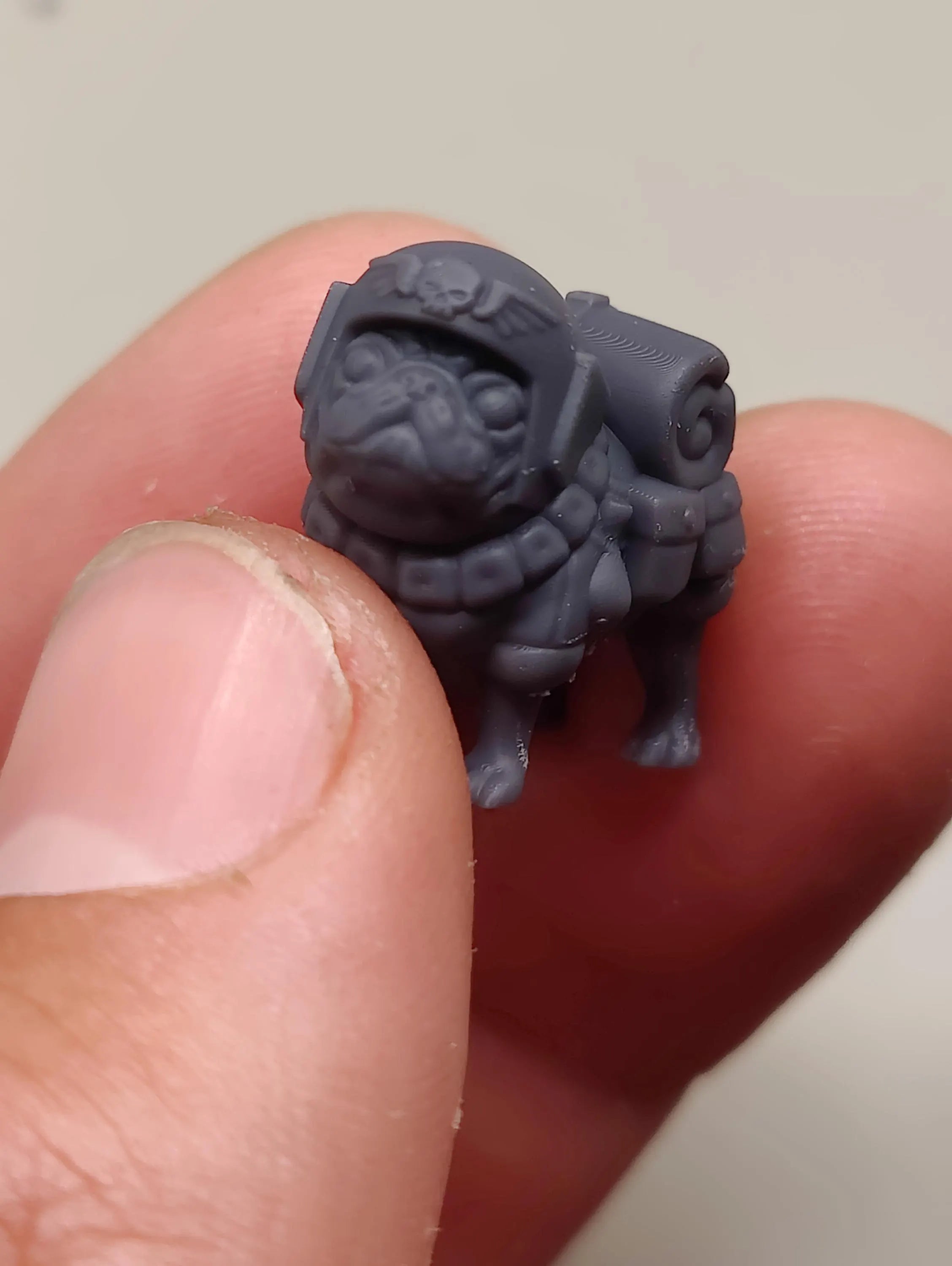 Grimdark Imperial Pug Guard Model Gift