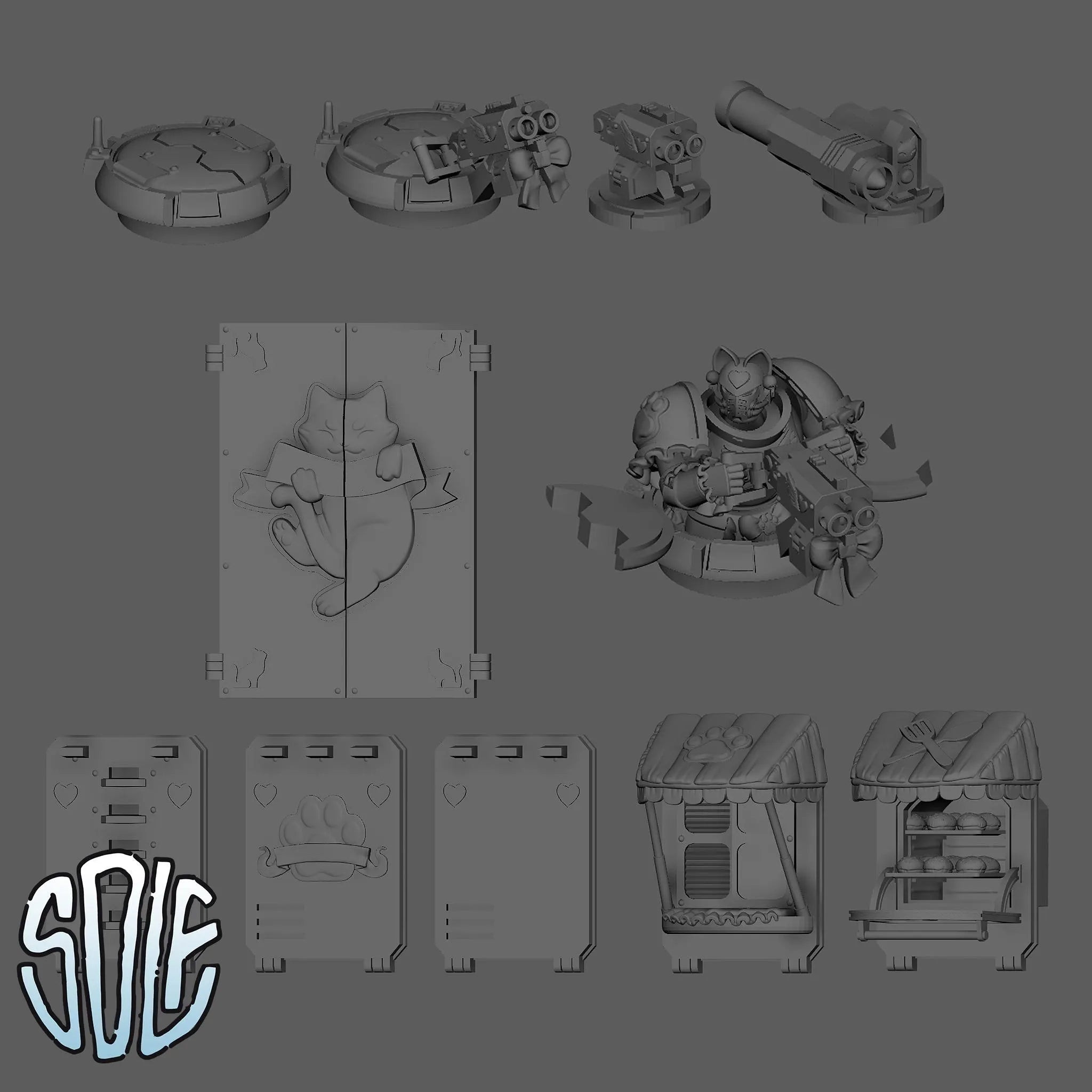 Maid Marines - Bakers Van Tank Tabletop Sci Fi Miniature Wargaming Proxy