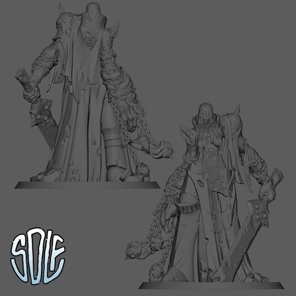 Plague Knight Demon Tabletop Sci Fi Miniature Wargaming Proxy
