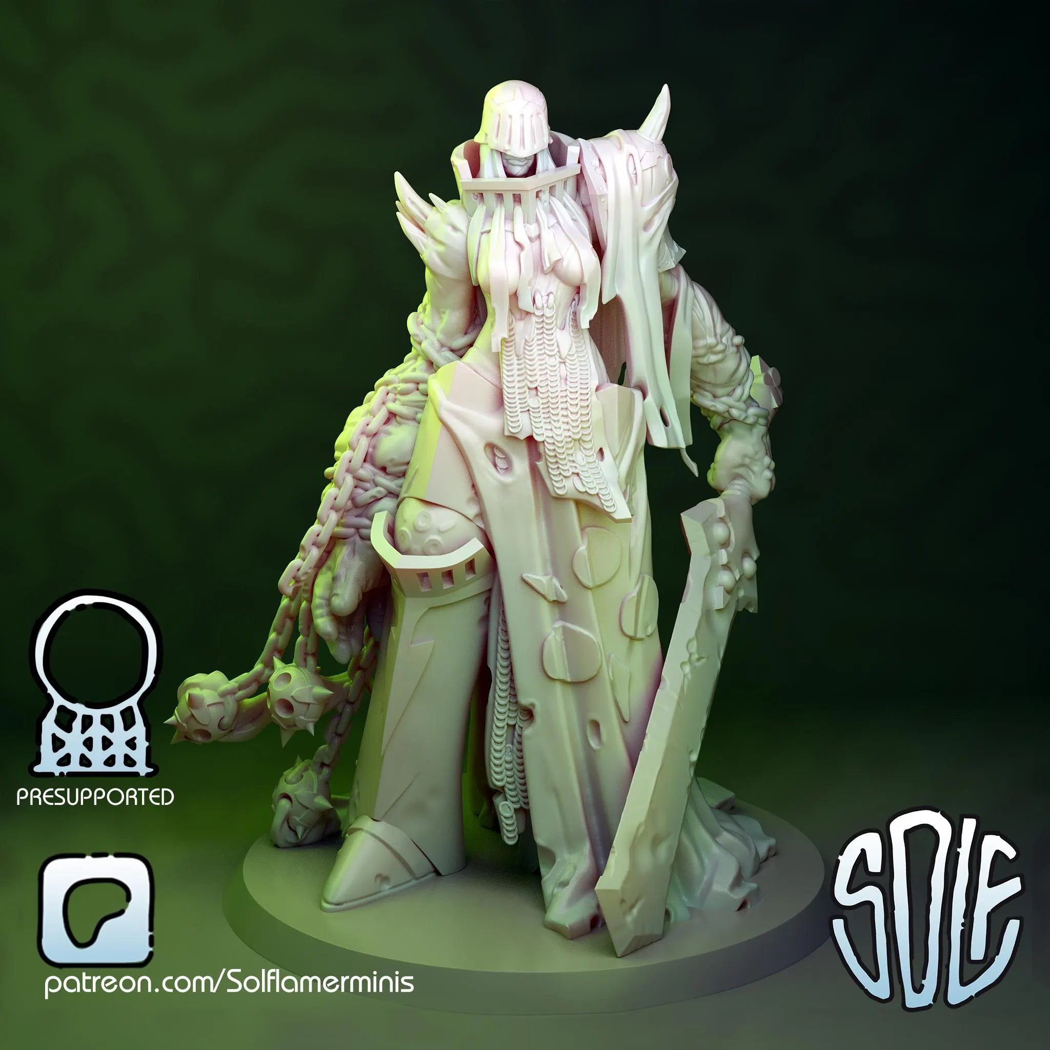 Plague Knight Demon Tabletop Sci Fi Miniature Wargaming Proxy