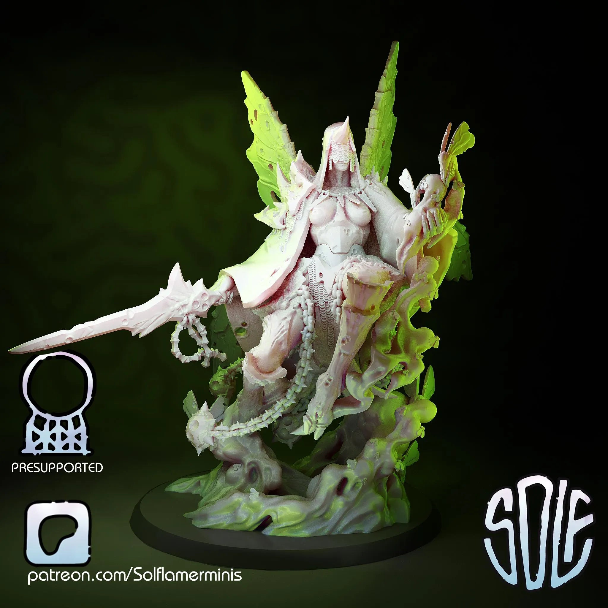Princess Of Flies Demon Tabletop Sci Fi Miniature Wargaming Proxy