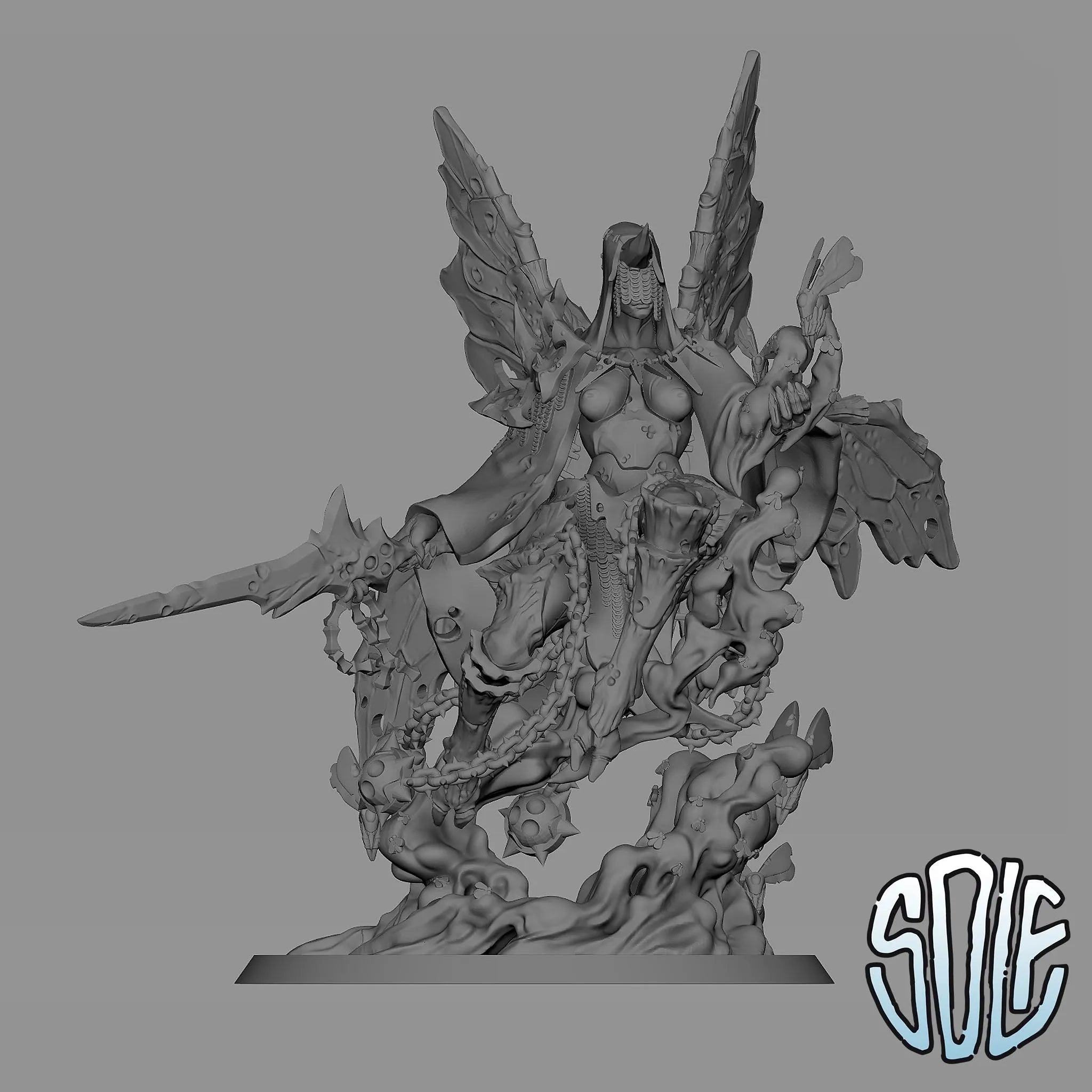 Princess Of Flies Demon Tabletop Sci Fi Miniature Wargaming Proxy