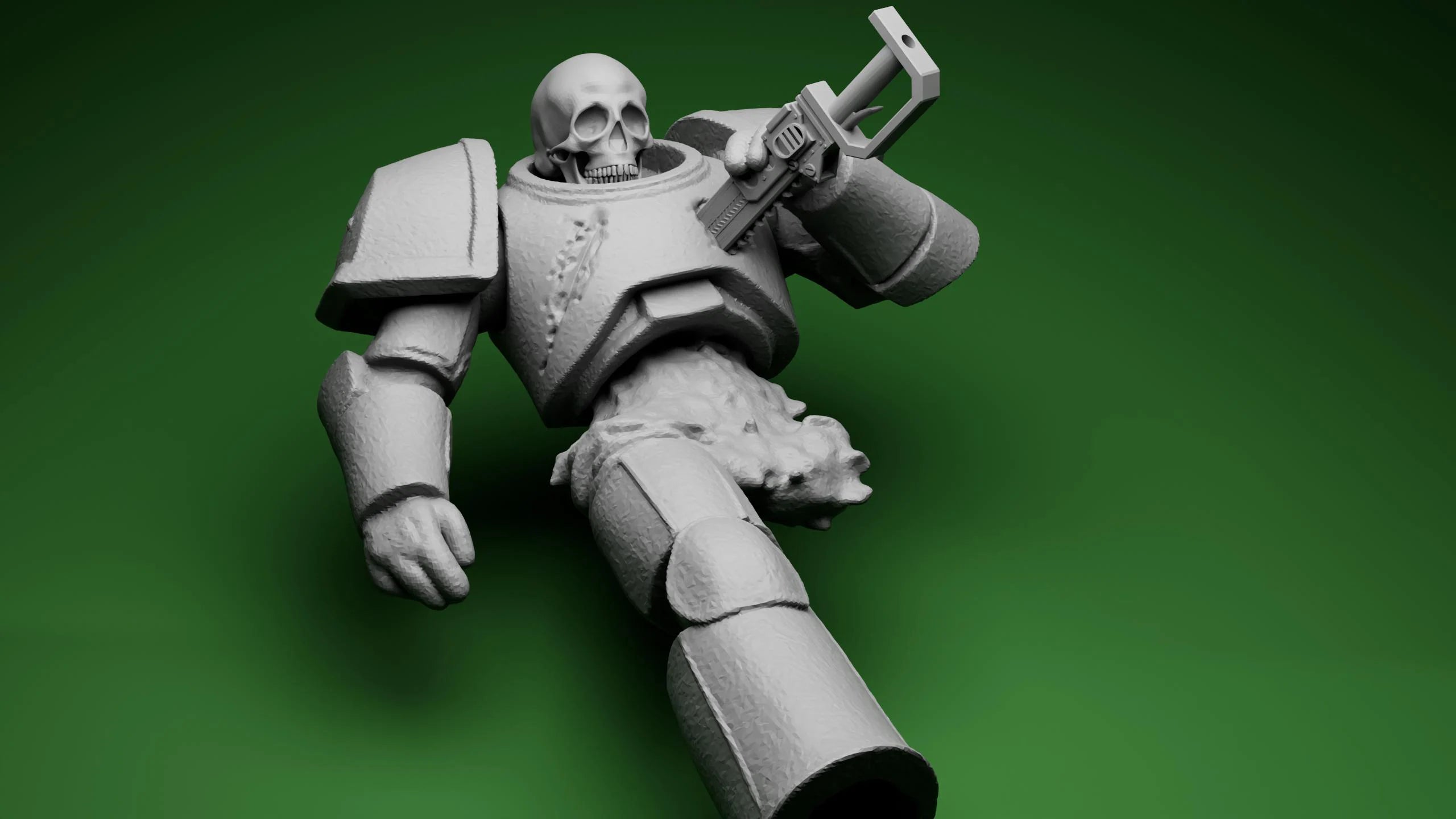 Wounded Grimdark Space Solider Corpses Tabletop Sci Fi Miniature Wargaming Proxy
