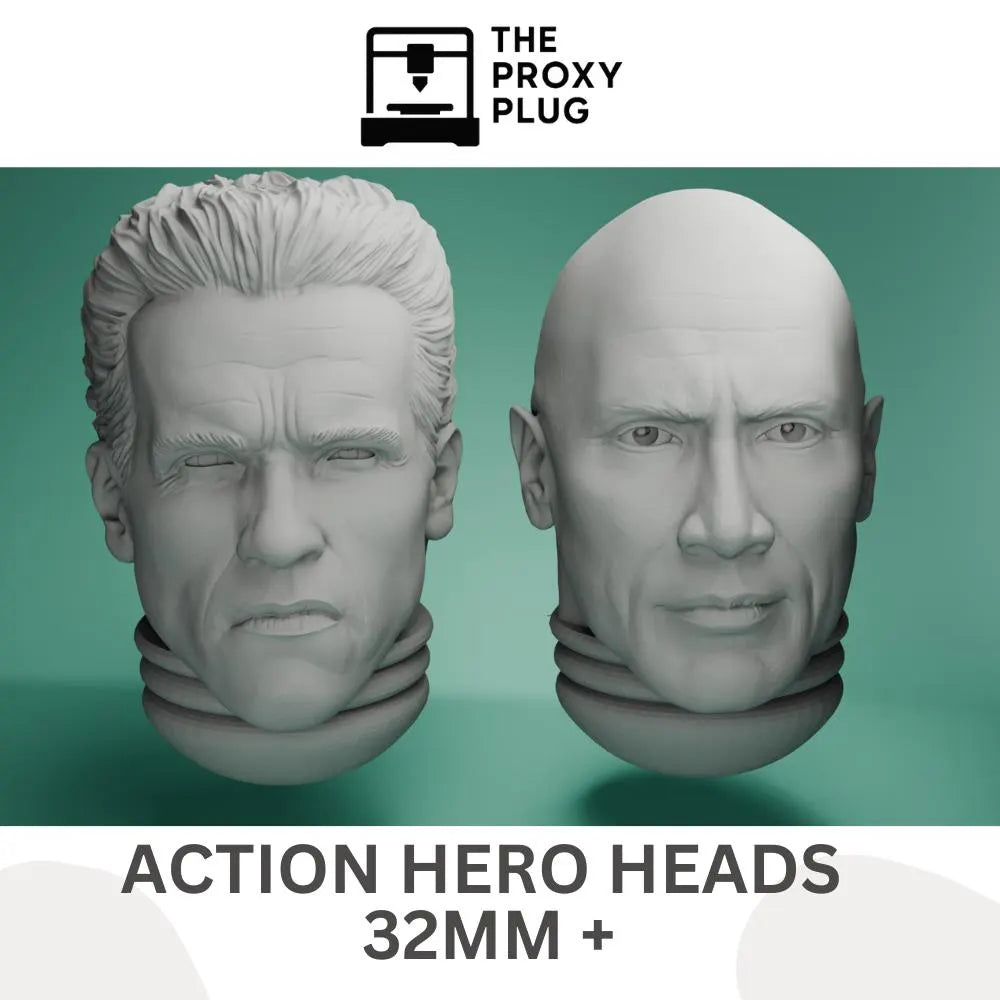 Celebrity Space Solider Heads 2.0 Tabletop Sci Fi Miniature Wargaming Proxy
