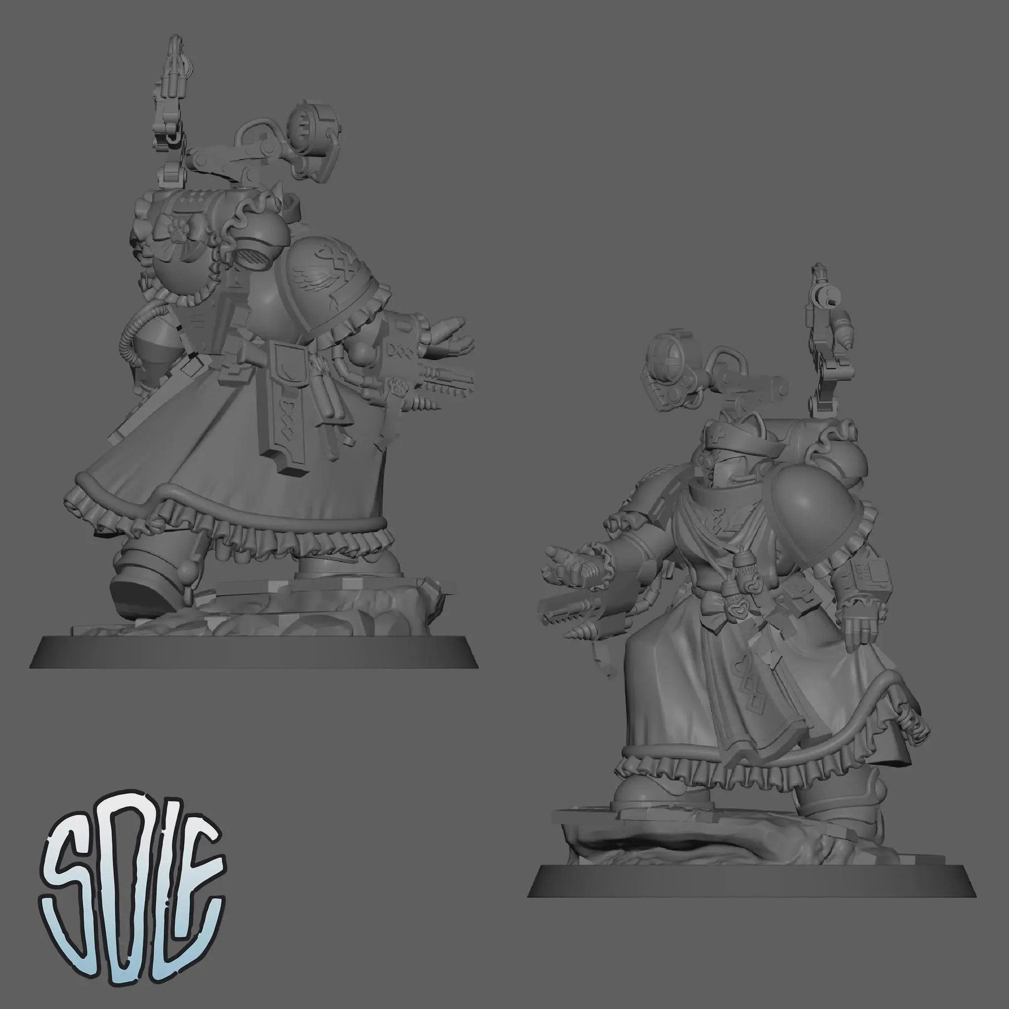 Maid Marines - Apothecary Tabletop Sci Fi Miniature Wargaming Proxy