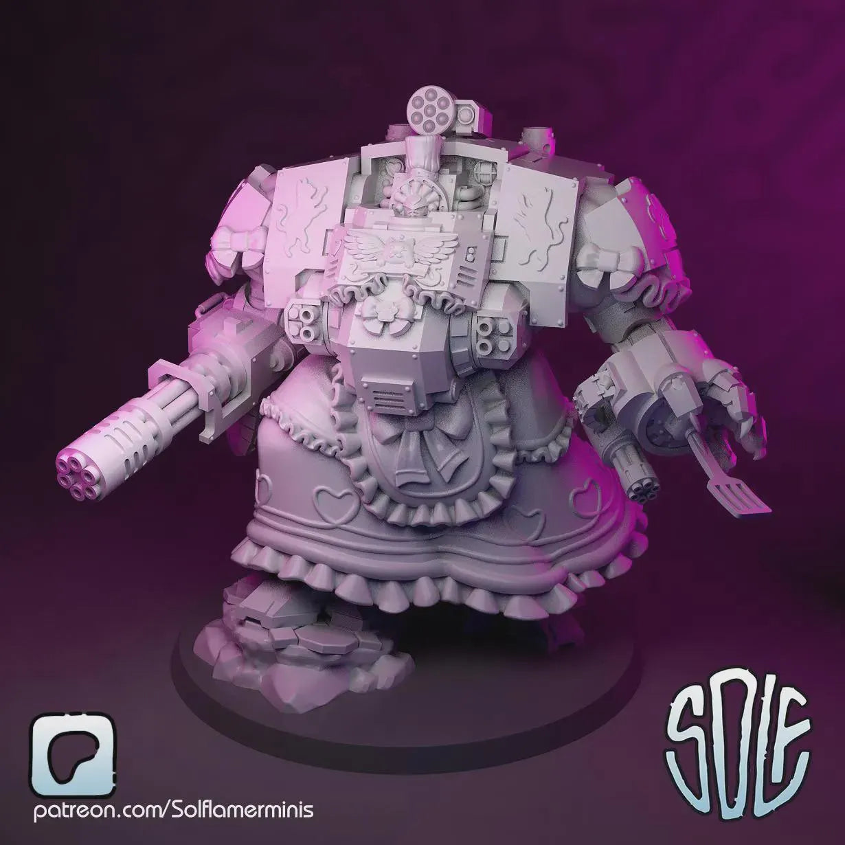 Maid Marines -  Dread Walker Tabletop Sci Fi Miniature Wargaming Proxy
