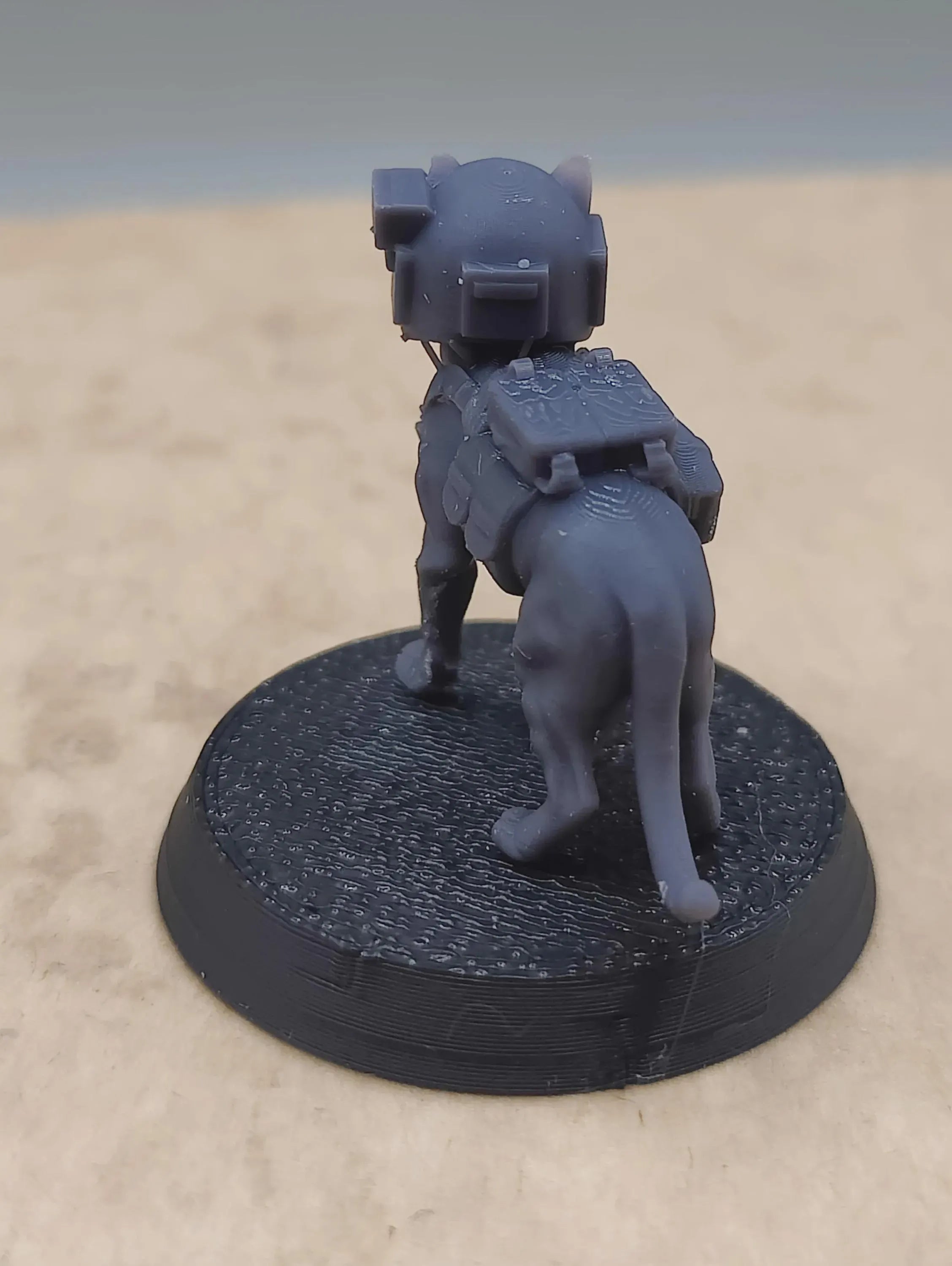 Grimdark Imperial Cat Model Gift Tabletop Sci Fi Model Proxy