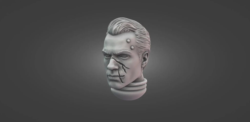 Celebrity Space Solider Heads Tabletop Sci Fi Miniature Wargaming Proxy