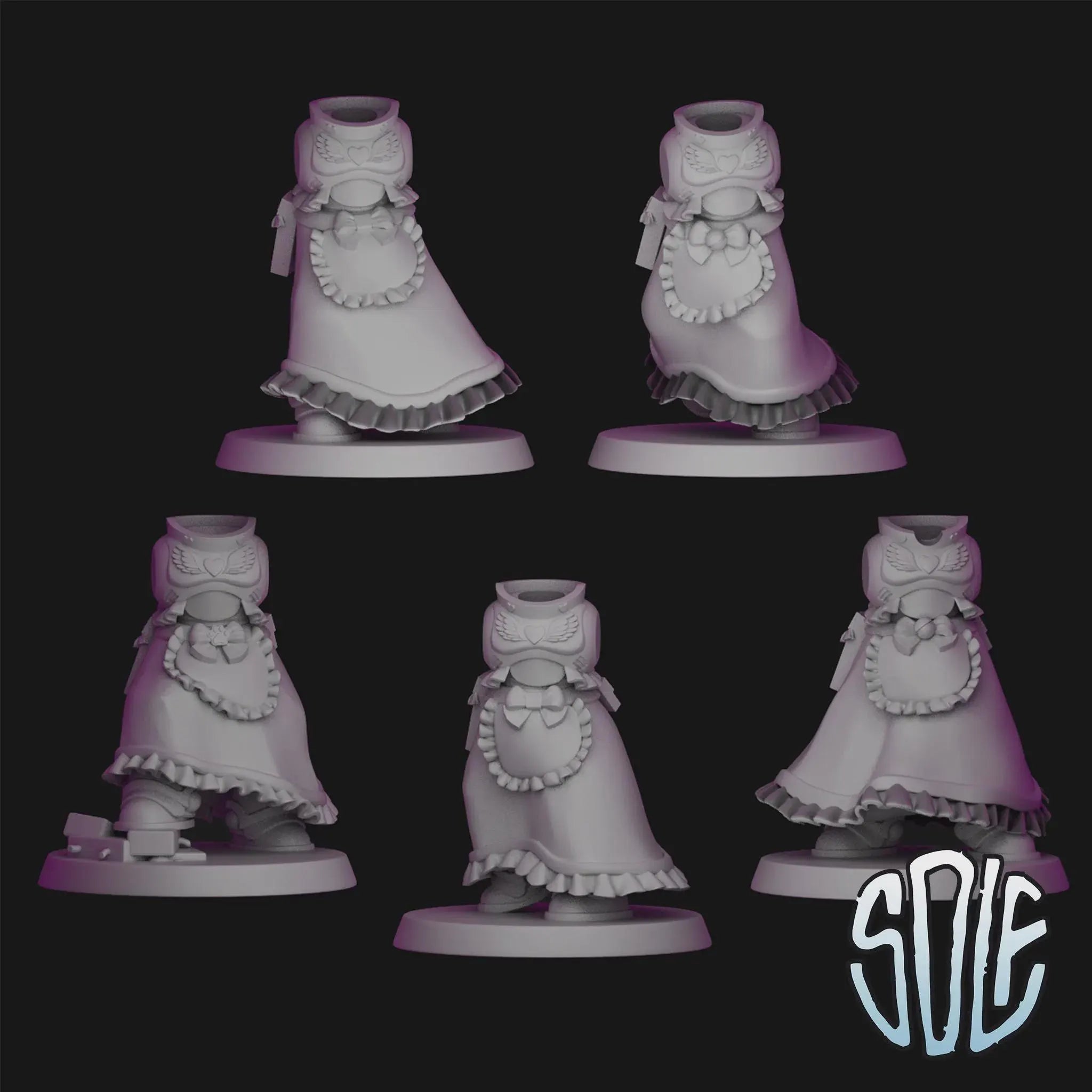 Maid Marines - Soldiers Marines Tabletop Sci Fi Miniature Wargaming Proxy
