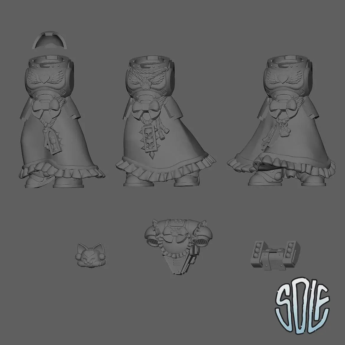 Maid Marines - Aggressive Maids Tabletop Sci Fi Miniature Wargaming Proxy