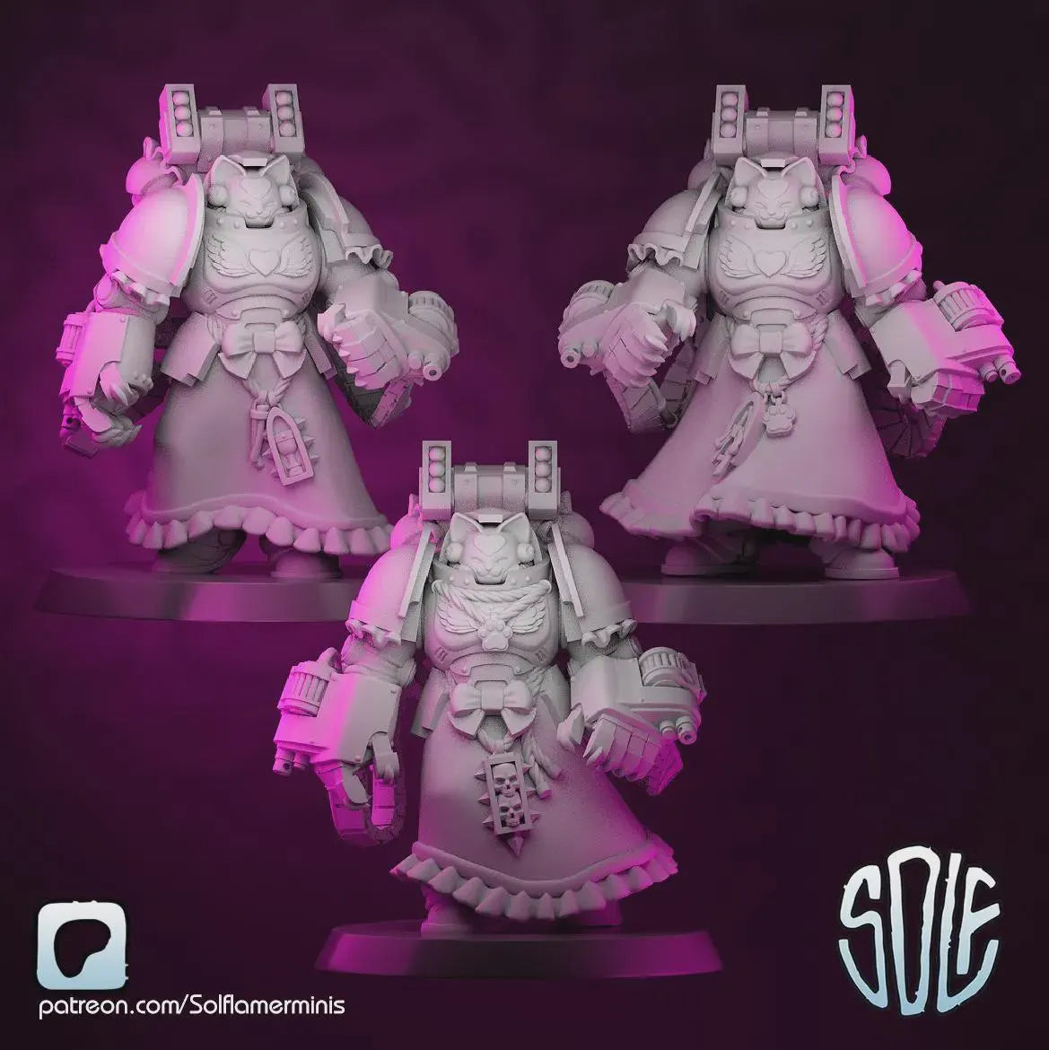 Maid Marines - Aggressive Maids Tabletop Sci Fi Miniature Wargaming Proxy