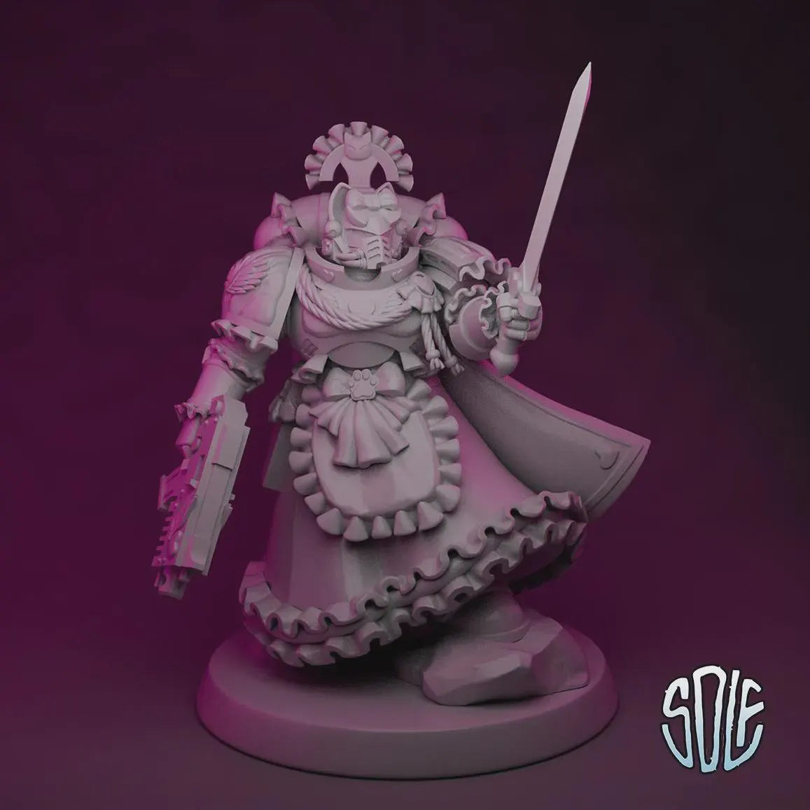 Maid Marines - Captain Tabletop Sci Fi Miniature Wargaming Proxy