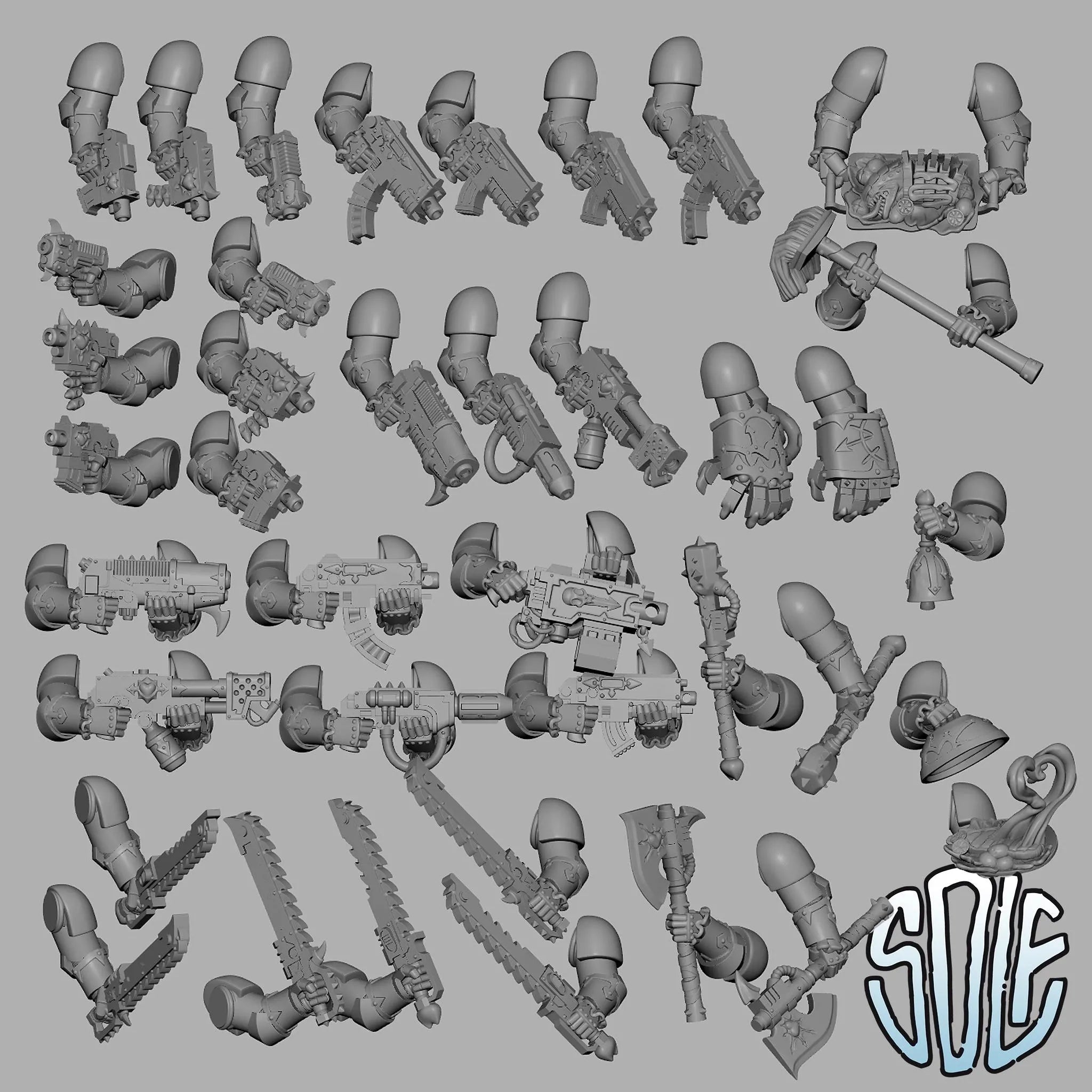 Maid Marines | Chaos Maids Tabletop Sci Fi Miniature Wargaming Proxy