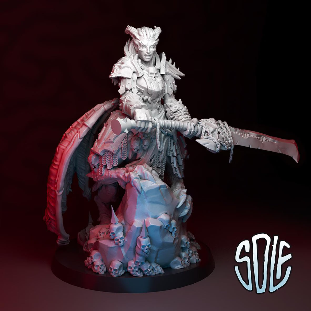 Berserker of the Blood God Demon Tabletop Sci Fi Miniature Wargaming Proxy