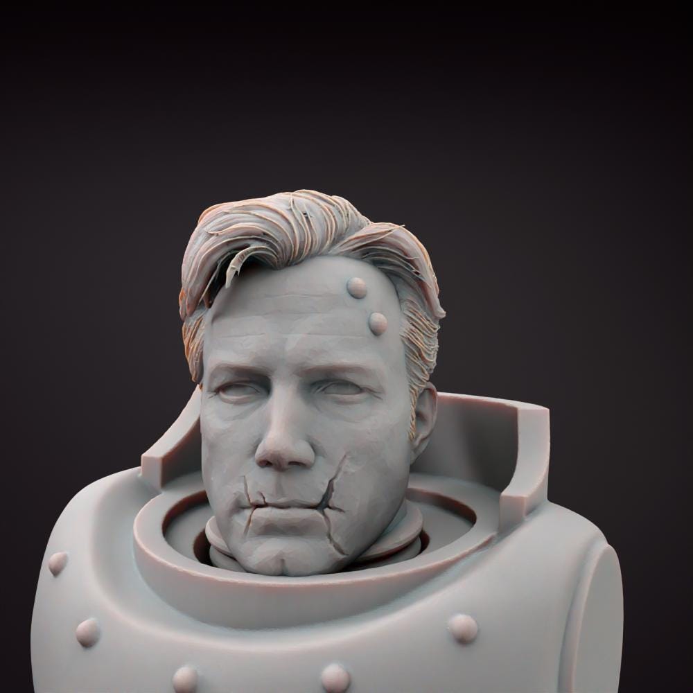 Celebrity Space Solider Heads Tabletop Sci Fi Miniature Wargaming Proxy