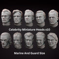 Celebrity Space Solider Heads Tabletop Sci Fi Miniature Wargaming Proxy