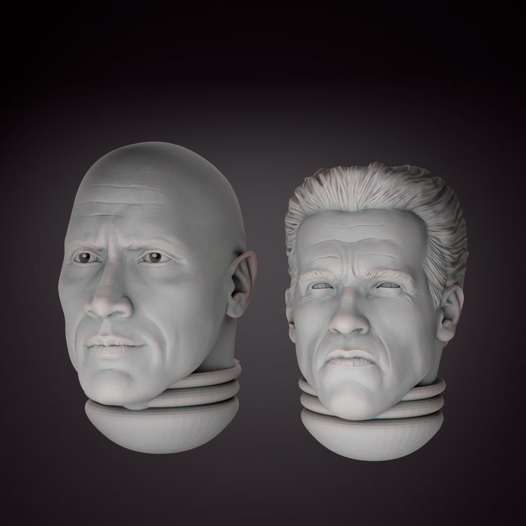 Celebrity Space Solider Heads 2.0 Tabletop Sci Fi Miniature Wargaming Proxy