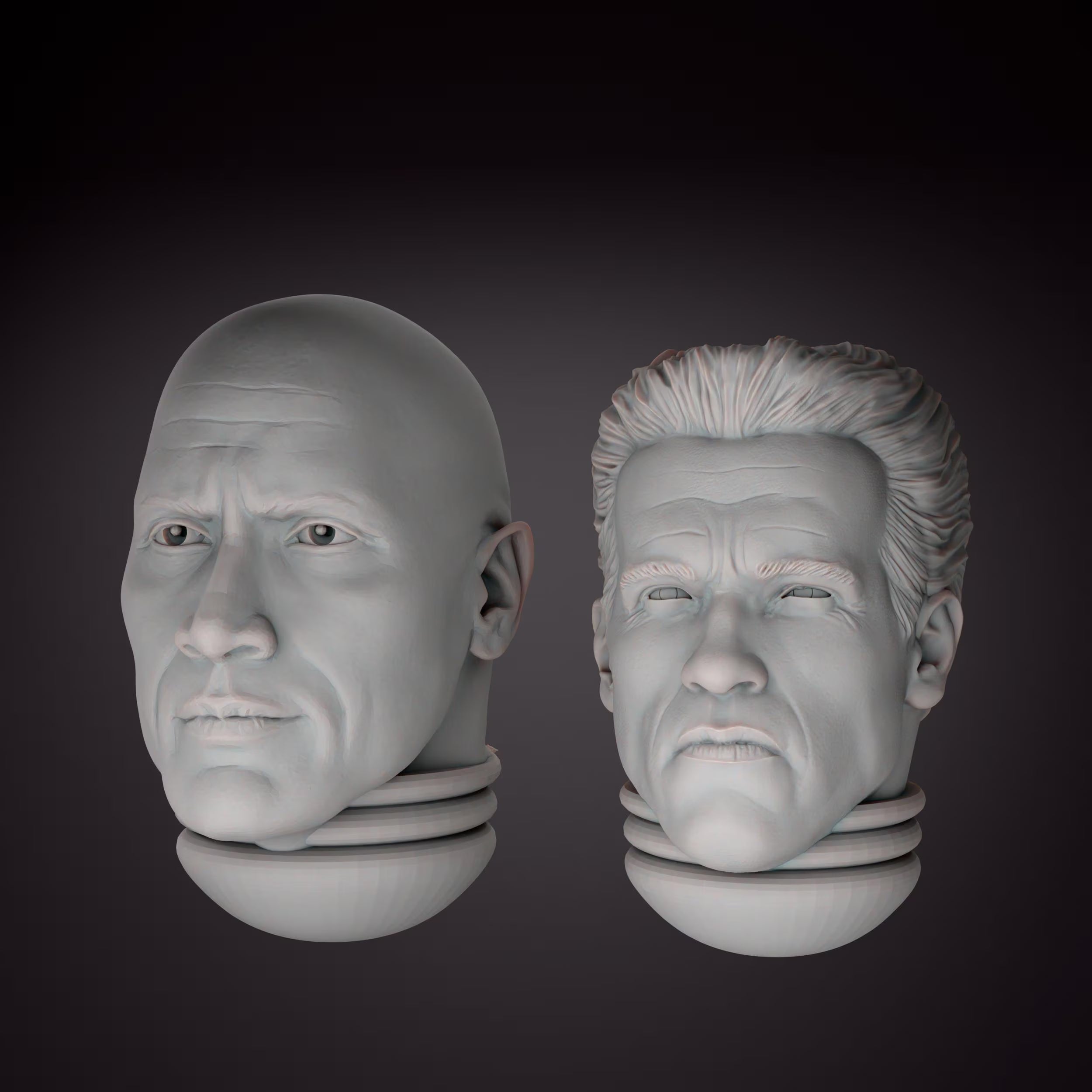 Celebrity Space Solider Heads 2.0 Tabletop Sci Fi Miniature Wargaming Proxy