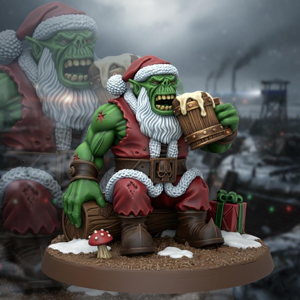 Ork Tabletop Sci Fi Marines Wargaming Proxy Xmas Gift