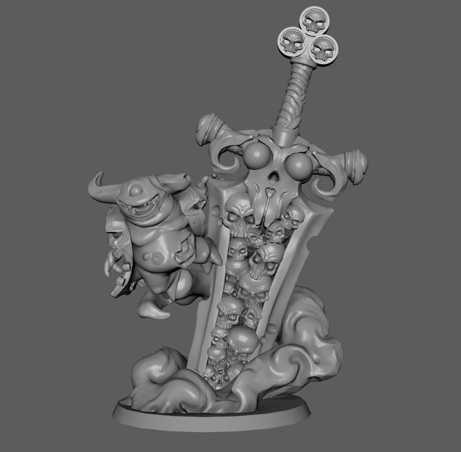 Rot Champion - Tabletop Sci Fi Gift Fantasy Miniature Wargaming Proxy Marines