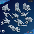 Freedom Guard Casualties - 3D Resin Printed Miniatures Tabletop Sci Fi Imperial Proxy Guard