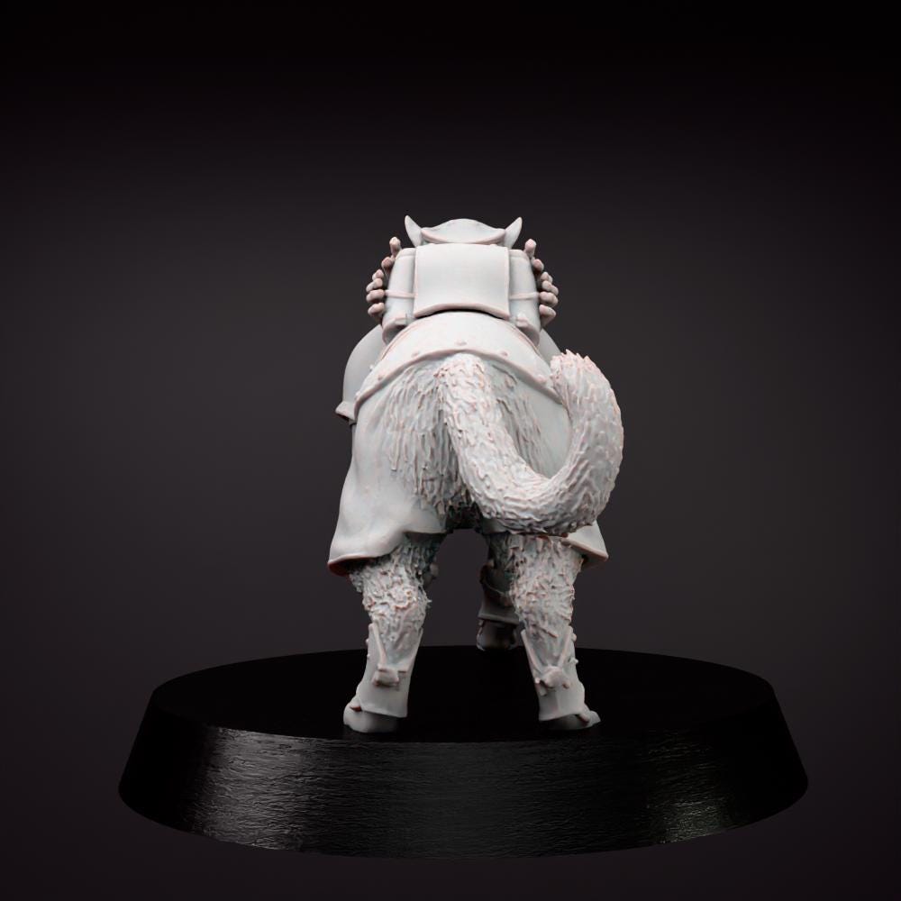 Grimdark Cat Guard Miniature | Sci-Fi Wargaming Proxy