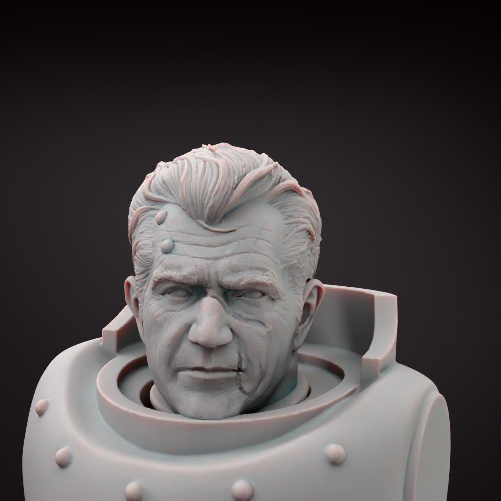 Celebrity Space Solider Heads Tabletop Sci Fi Miniature Wargaming Proxy