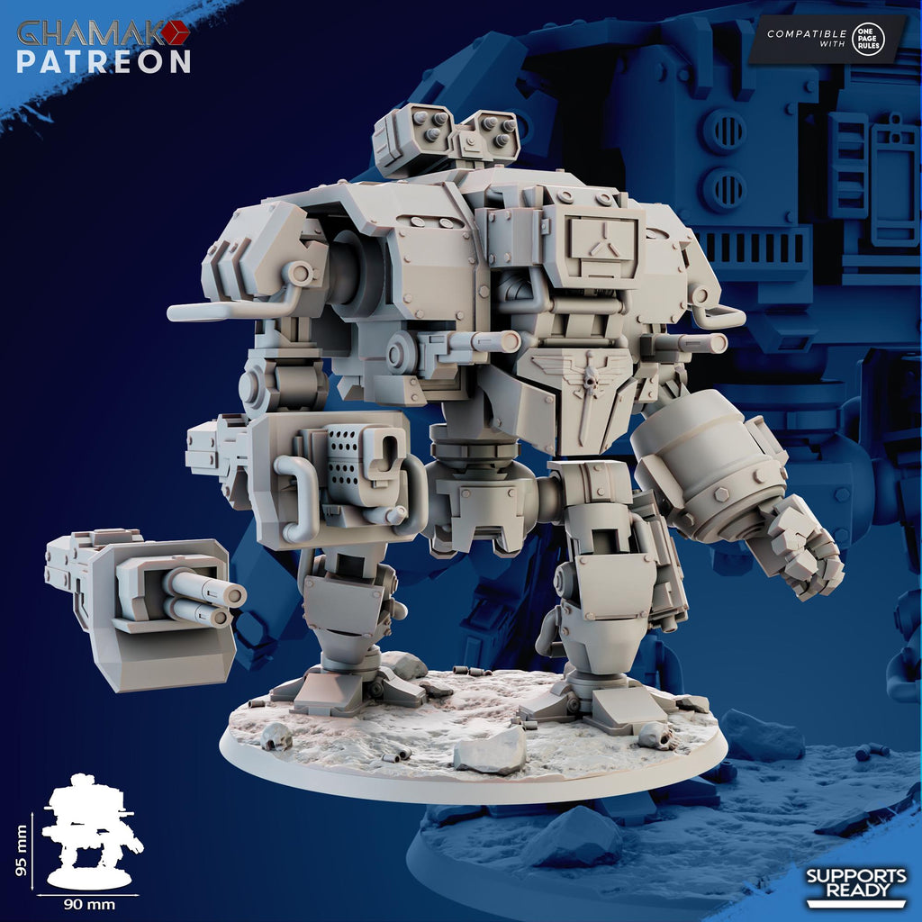 Exploration Mech Ghamak - Tabletop Sci Fi Knights Wargaming Proxy Marines