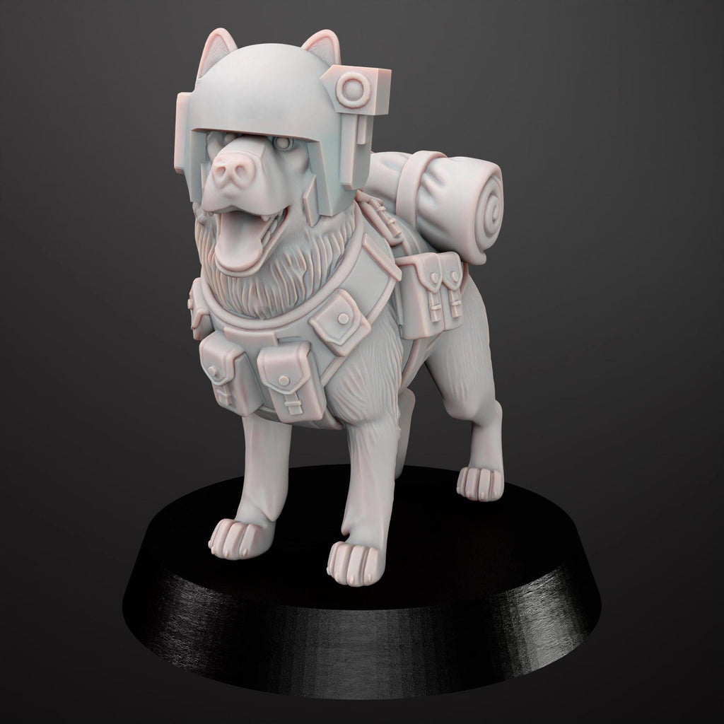 Grimdark Dog Guard Model Gift Tabletop Sci Fi Wargaming Proxy