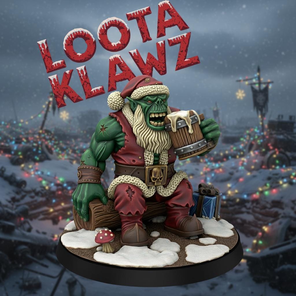 Ork Tabletop Sci Fi Marines Wargaming Proxy Xmas Gift